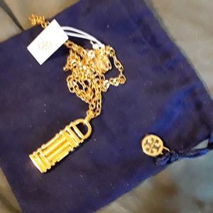 Tory Burch fit bit holder necklace
